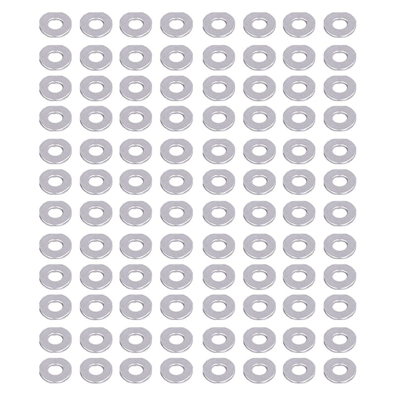 150 قطعة مجموعة متنوعة من حلقات التوسيط المسطحة من الفولاذ المقاوم للصدأ M2.5، بديل DIN125 - Image 2