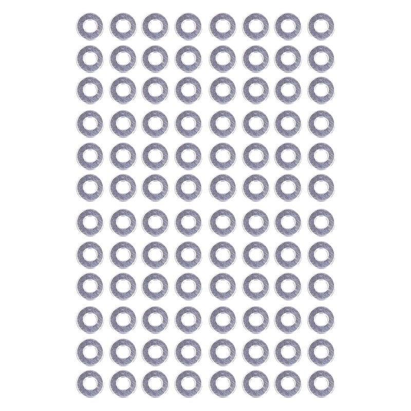 150 قطعة مجموعة متنوعة من حلقات التوسيط المسطحة من الفولاذ المقاوم للصدأ M2.5، بديل DIN125 - Image 5