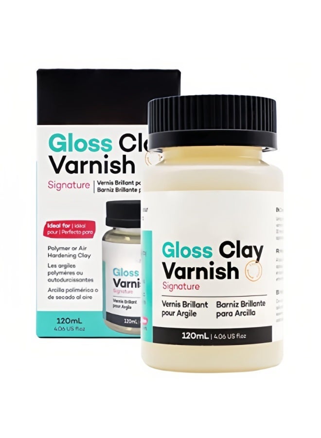 3 قطع من مادة مانعة للتسرب لنحت الطين، ورنيش شفاف لامع، مانع تسرب هوائي أو بوليمري للطين 120 مل - Image 1