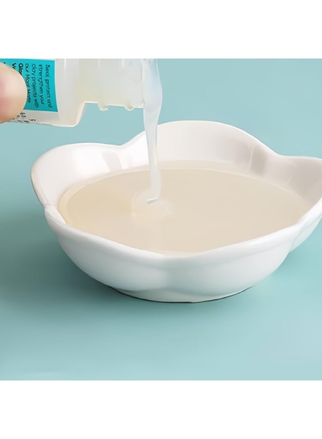 3 قطع من مادة مانعة للتسرب لنحت الطين، ورنيش شفاف لامع، مانع تسرب هوائي أو بوليمري للطين 120 مل - Image 2