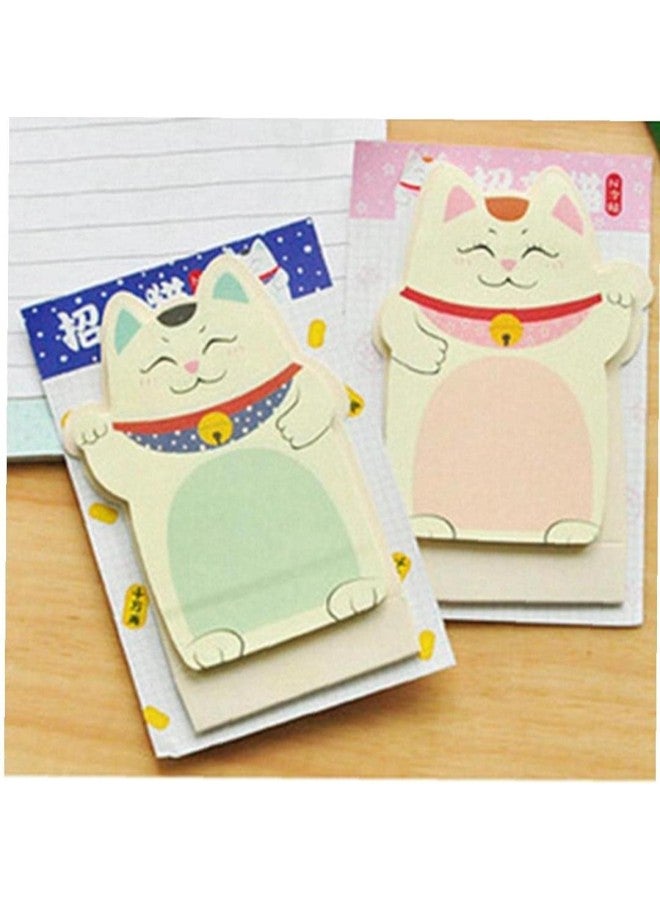 6pcs Cute Lucky Cat Shaped Notes Students School Reward Gift Children Learning Stationery  - Image 3