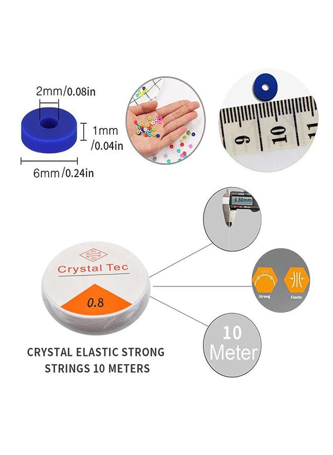 نيبمينينت مجموعة مكونة من 7150 قطعة الأقراص المنسوجة مقاس 6 مم ومجموعة حروف 25x18x10سم - Image 4