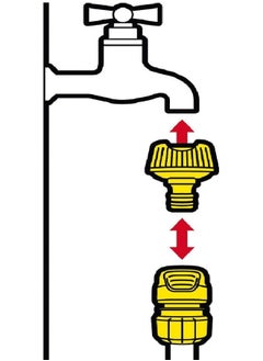 KARCHER Karcher Tap Adaptor With Reducer Suitable For Gardening And Pressure Washer Cleaning  - Image 5