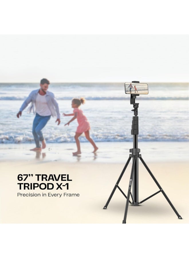 Adjustable Height Aluminum Alloy Tripod Stand with Remote Control – Compatible with All Smartphones, Selfie Shooting, Ring Light Holder for GoPro and Camera - Image 4