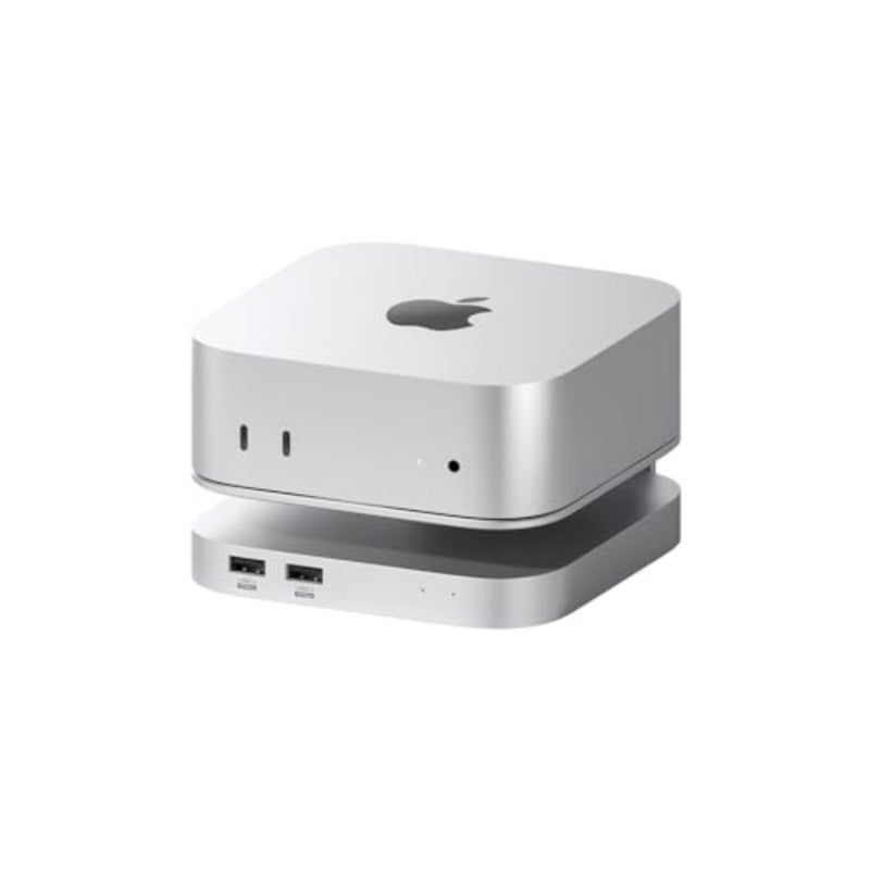 Hagibis Mac Mini M4 Hub and Stand with 40Gbps SSD Enclosure, 3 in 1 USB Type-C Docking Station with 40Gbps M.2 NVMe SSD Case, USB2.0 * 3, 3.5mm jack AUX MC60 Pro - Image 1