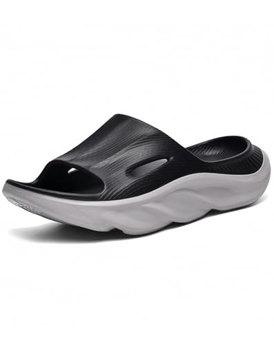 AnyuTech Recovery Slides for Men and Women Orthopedic Sandals with Arch Support Thick Cushion Plantar Fasciitis Slippers Lightweight NonSlip Slides for PostWorkout Recovery - Image 1