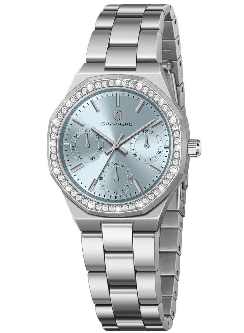 Sapphero SAPPHERO Watches for Women Luxury Ladies Watches Women's Bracelet Watch Small Stainless Steel Analog 3ATM Waterproof Wrist Watch for Women  - Image 1