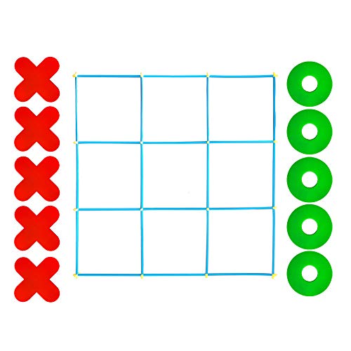 RAINBOW TOYFROG Jumbo Tic Tac Toe Set, Large Indoor/Outdoor Games, Backyard Fun for Kids & Adults, Party Play with Carry Bag - Image 4