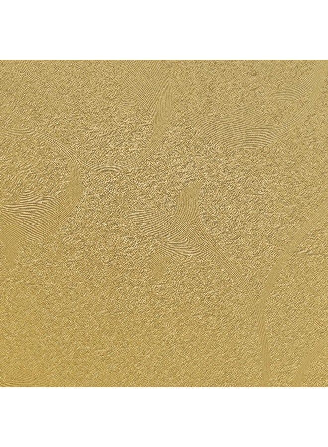 HOMEMATES Selfadhesive Wallpaper Waterproof Old Furniture Vinyl Stickers Wooden Door Wardrobe Desktop Pvc Wall Papers 45 X 304 Cm (Golden Flower) - Image 3