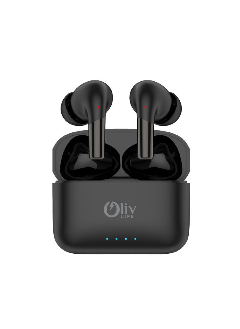 Oliv Life Wireless Bluetooth Airdrops OL165 - Black  - Image 1