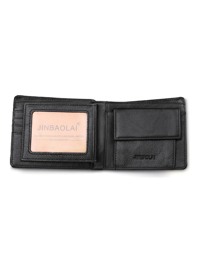 Cowhide Change Silver Bag Personalized Wallet Black  - Image 4