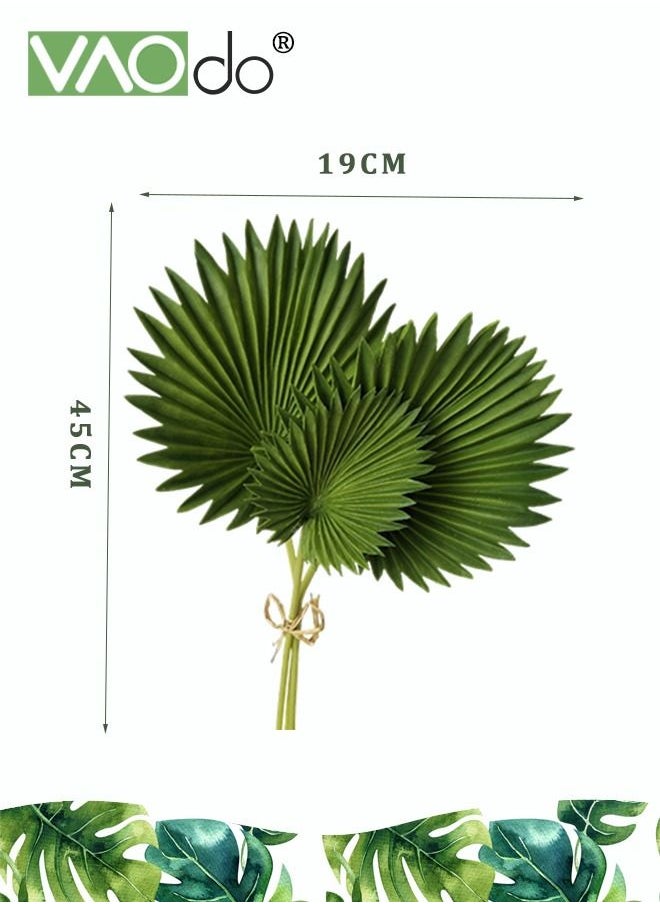 2PCS Artificial Palm Plant Leaves Home Decoration Cattail Leaves Biomimetic Plants Decorations Fake Flowers Parties Wedding Arrangements Cattail Leaves