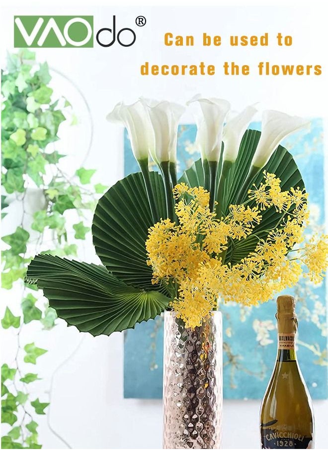 2PCS Artificial Palm Plant Leaves Home Decoration Cattail Leaves Biomimetic Plants Decorations Fake Flowers Parties Wedding Arrangements Cattail Leaves