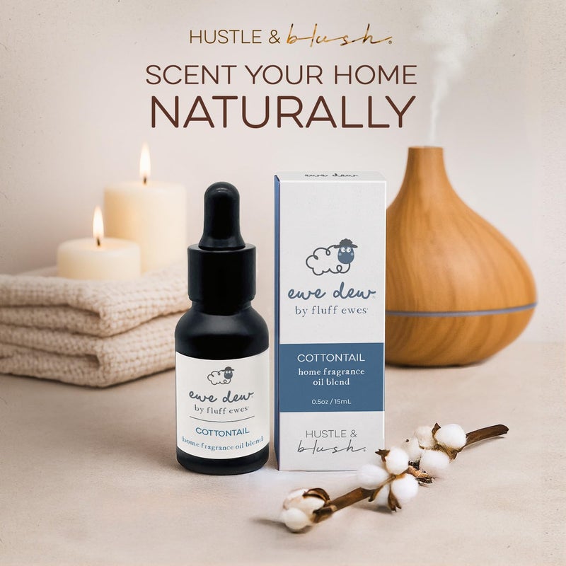 Hustle & Blush Essential Oils Blend for Dryer Balls, 15ml Cottontail, Natural Laundry Fragrance, Long-Lasting Fresh Scent, Ideal for Diffusers, Candle Making Holiday Gifts, Multi-Use for Home & DIY - Image 3