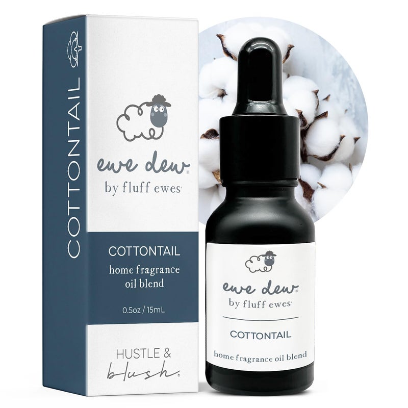 Hustle & Blush Essential Oils Blend for Dryer Balls, 15ml Cottontail, Natural Laundry Fragrance, Long-Lasting Fresh Scent, Ideal for Diffusers, Candle Making Holiday Gifts, Multi-Use for Home & DIY - Image 1