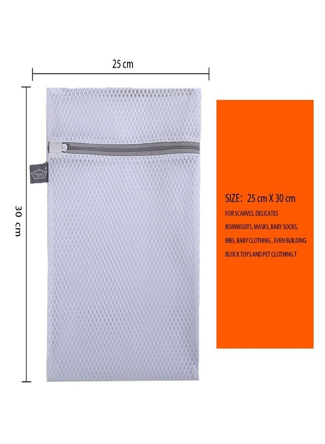 Kimmama Large Heavy Duty Mesh Wash Laundry Bag Net Fabric Durable and Reusable Wash Bag,Travel Storage Bag for Coats,Jeans,Bath Towels, Delicates, Bras, Socks, Shoes-Orange zipper - Image 2