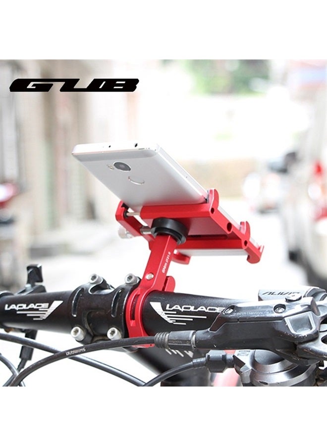 Gub Bicycle & Motorcycle Phone Mount - Aluminum Bike Phone Holder with 360°Rotation Adjustable Handlebar Phone Holder Compatible with iPhone XS XR 8 Plus,Compatible with Samsung S9/S8 (PLUS6 BLACK) - Image 2