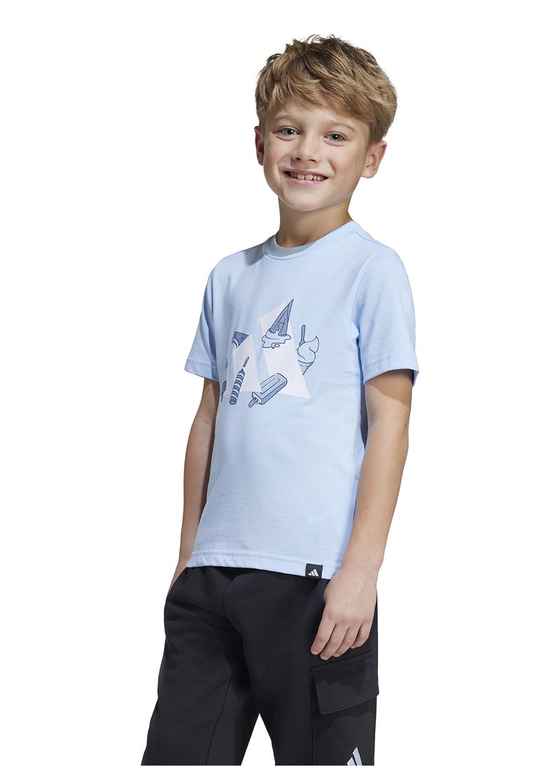 Adidas Kids Lounge Ice Graphic T-Shirt  - Image 1