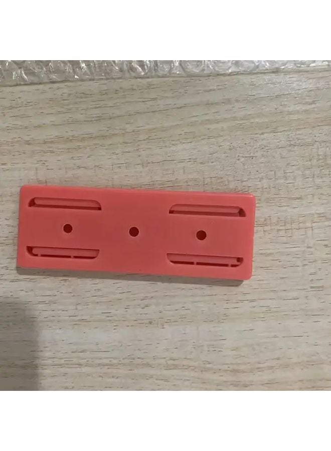 Orange Wall Mounted Socket Organizer With Cable Management No Drill Installation - Image 1