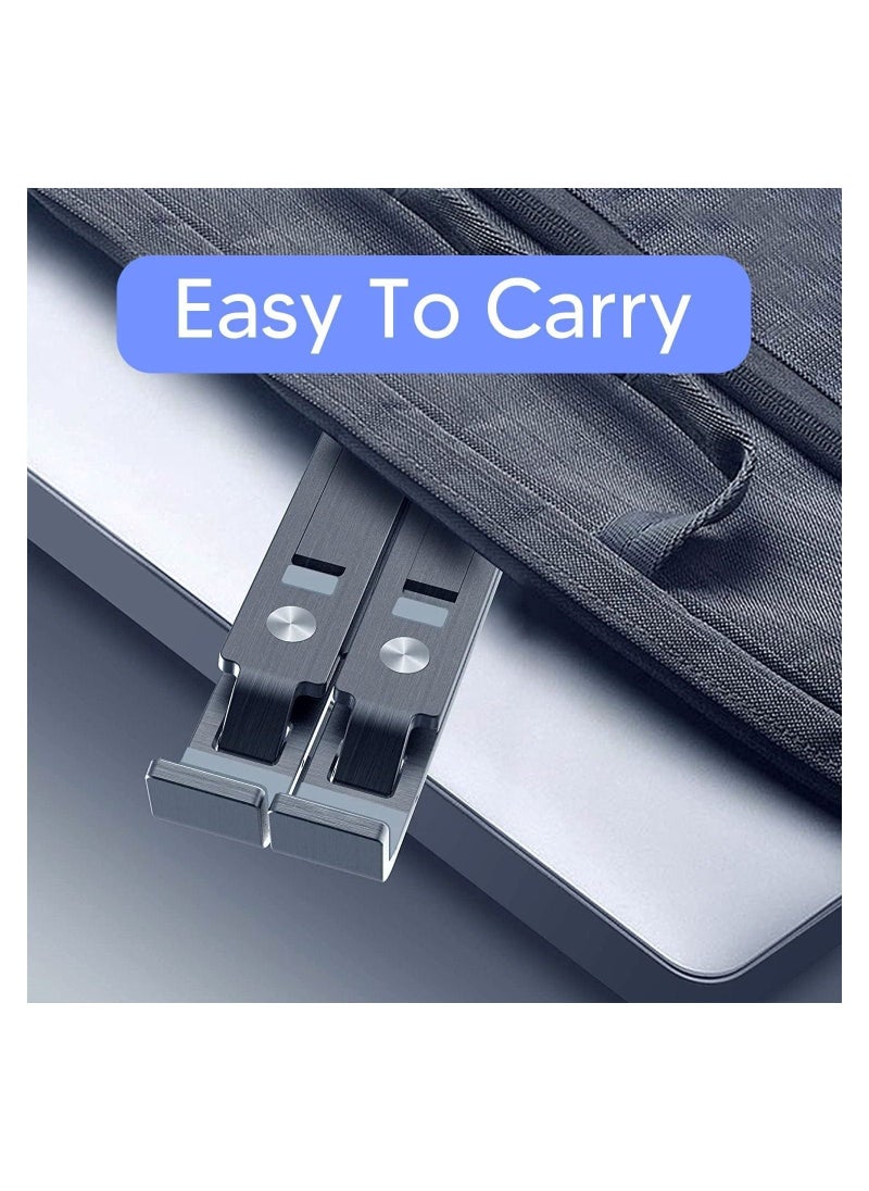 Laptop Stand, Adjustable Aluminum Laptop Tablet Stand, Laptop holder, Foldable Laptop Riser - Image 2