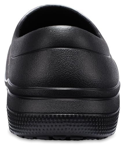 Crocs Unisex-Adult On The Clock Clogs, Slip Resistant Shoes, Black, 14 Women/12 Men - Image 2