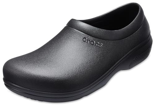 Crocs Unisex-Adult On The Clock Clogs, Slip Resistant Shoes, Black, 14 Women/12 Men - Image 3