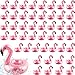 Sonarun 48 Pack Inflatable Flamingo Drink Holder Cute Blow Up Flamingo Cup Holder Coaster Reusable Flamingo Drink Float Inflate for Summer Water Toy Beach Pool Party Favor - Image 3
