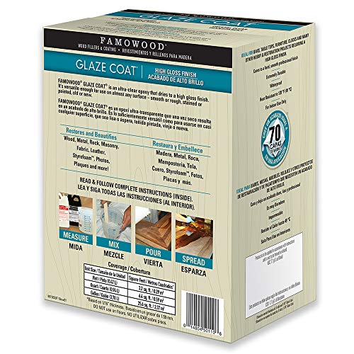 FamoWood 5050110 Glaze Coat Kit - Gallon Clear - Image 2