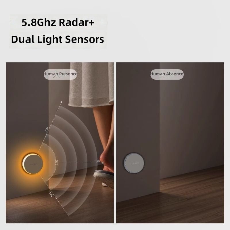 Yeelight Induction Night Light Rechargeable RGB Color Light Atmosphere Bedroom Light Control Corridor Bedside Night Light - Image 4