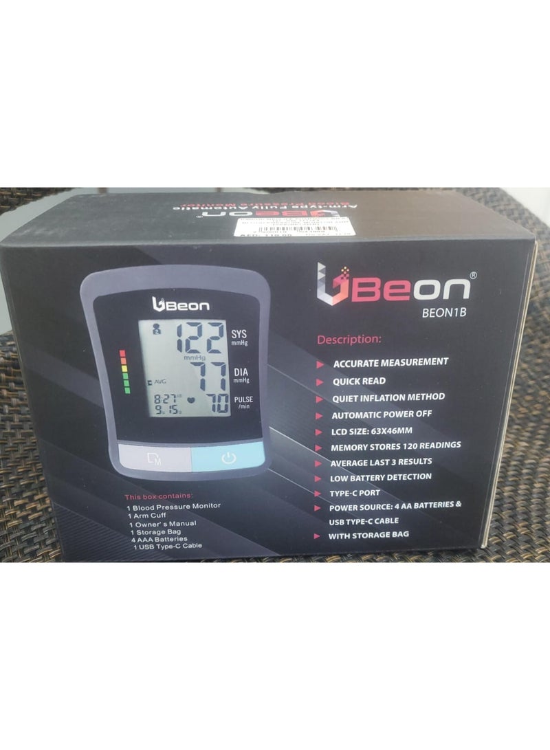 جهاز قياس ضغط الدم Beon 1B Arm Type أوتوماتيكي بالكامل