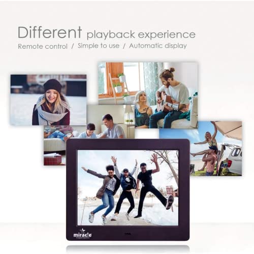 miracle digital 8 Inch Digital Picture Frame, HD Display USB/SD Card Photo Frame, Wall Mountable Electronic Slideshow for Videos and Music, Auto-Play Memories from USB Drive or Memory Card - Image 4