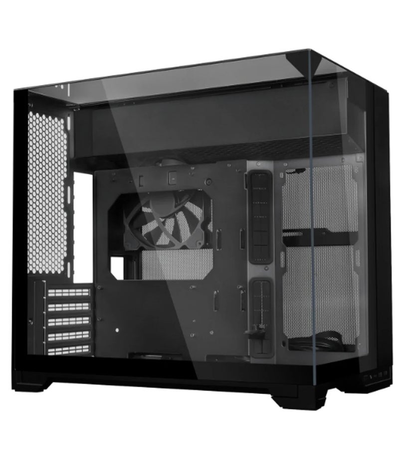 LIAN LI O11 VISION-M Micro-ATX PC Case, Dual-Chamber, 3-Sided Tempered Glass, 360mm Radiator, 410mm GPU Clearance, 162mm CPU Cooler, 12×120mm Fan Support, 140mm PWM Fan Included, USB-C, Black | O11VMX - Image 2