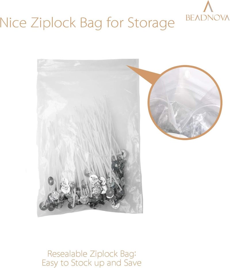 BEADNOVA Candle Cotton Wicks 4 Inch 150pcs Short Candle Making Wicks for Making DIY - Image 5