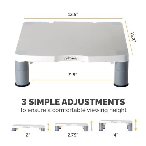 Fellowes Standard Monitor Riser (91712), Platinum/Graphite - Image 4
