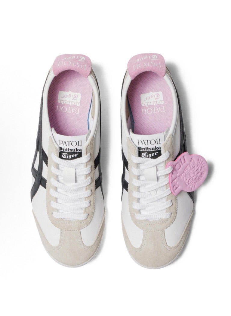 Onitsuka Tiger x PATOU Mexico 66 Athlesiure Sneakers White/Black/Pink - Image 4