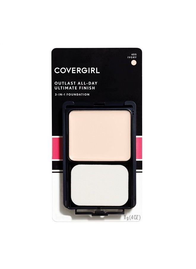 CoverGirl Outlast All-Day Ultimate Finish Foundation, Ivory, 0.4 Ounce (Pack of 1)  - Image 3