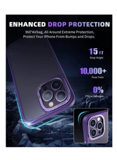 Ant iPhone 14 Pro 6.1" Protective Case, Frosted Phone Cover Scratch and Fingerprint Resistant Case (Dark Purple)  - Image 5