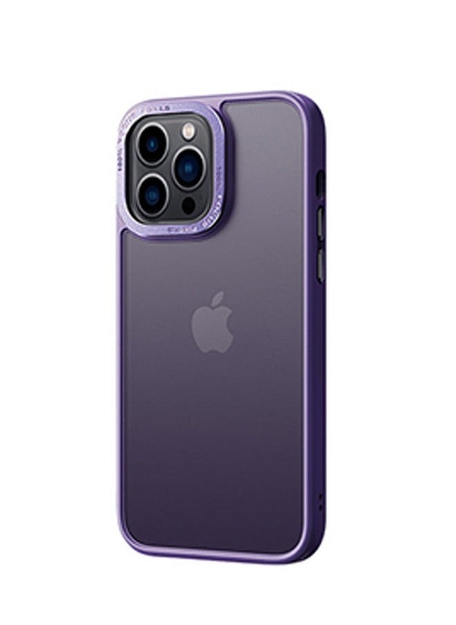 Ant - iPhone 14 Pro 6.1" Protective Case, Frosted Phone Cover Scratch and Fingerprint Resistant Case (Dark Purple) - Image 1