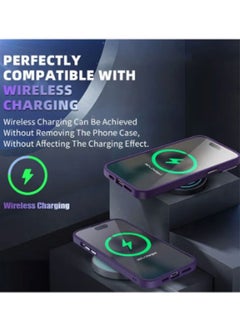 Ant iPhone 14 Pro 6.1" Protective Case, Frosted Phone Cover Scratch and Fingerprint Resistant Case (Dark Purple)  - Image 4