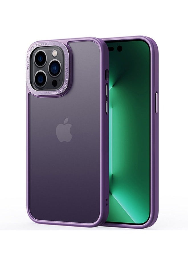 Ant - iPhone 14 Pro 6.1" Protective Case, Frosted Phone Cover Scratch and Fingerprint Resistant Case (Dark Purple) - Image 1