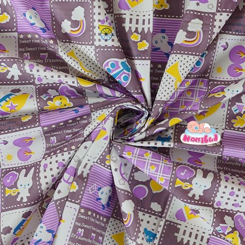 Nonibud Waterproof Plastic Mattress Protection Sheet for Baby and Adult - Double Bed/King Size - 7.5 x 6.5 feet (Purple Rainbow) - Image 5