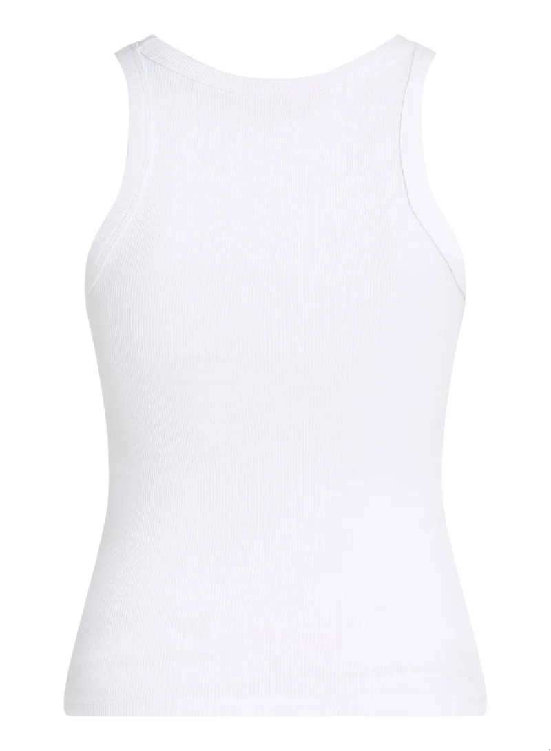 Calvin Klein Jeans Slim Ribbed Monogram Tank Top