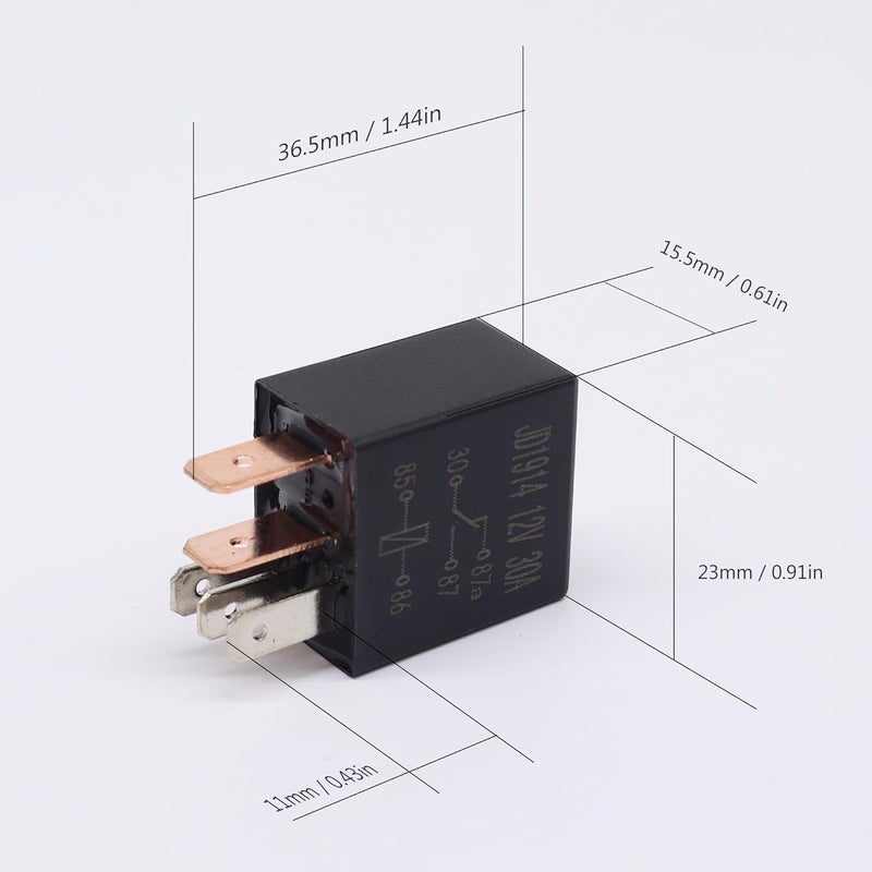 OXCANO 3PCS Fuel Pump Relay 12V 30A - Image 2