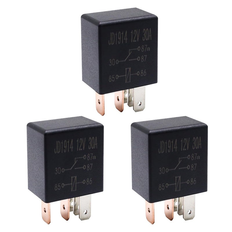 OXCANO 3PCS Fuel Pump Relay 12V 30A - Image 1