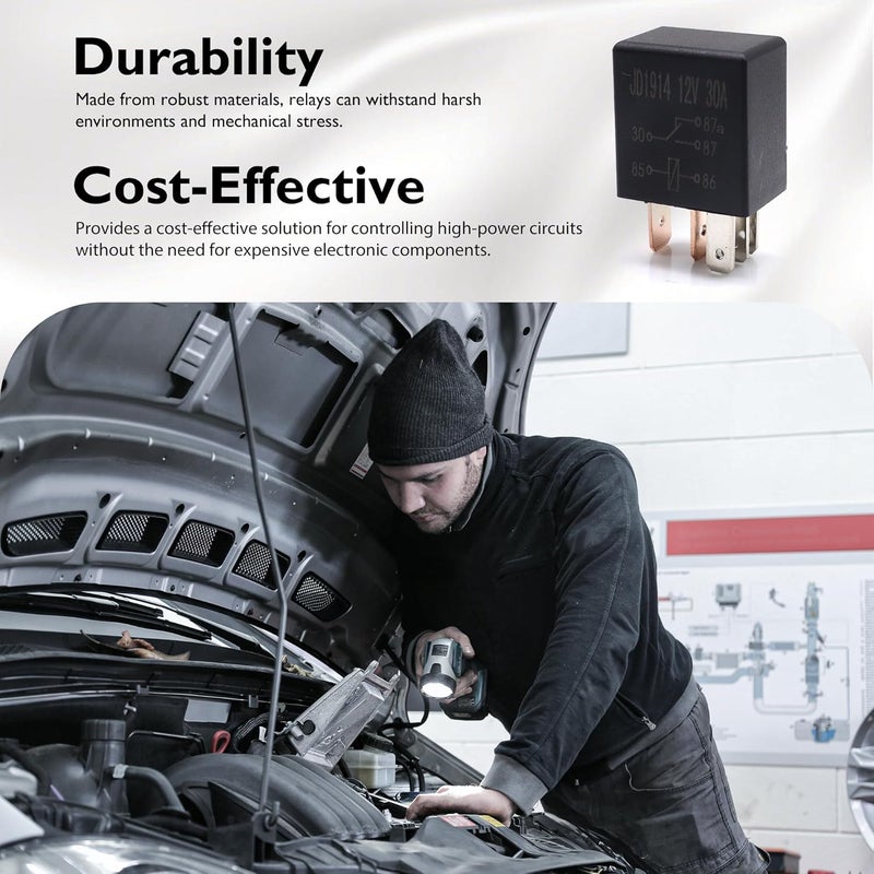 OXCANO 3PCS Fuel Pump Relay 12V 30A - Image 5