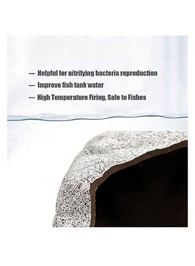 أحجار كهف للاختباء والتكاثر الطبيعي للروبيان والسيشليد والبيتا - 3 أحجام - Image 5