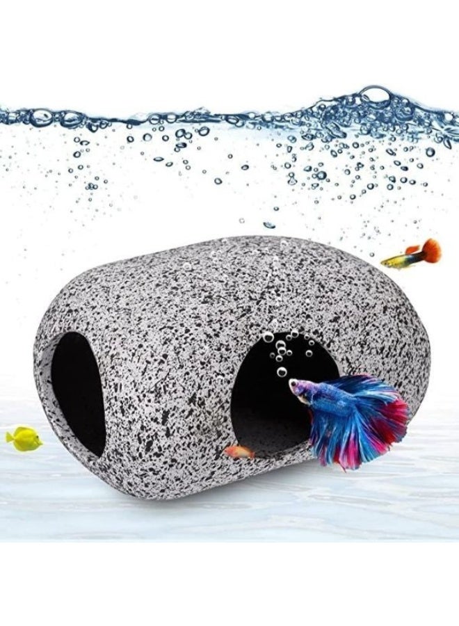 أحجار كهف للاختباء والتكاثر الطبيعي للروبيان والسيشليد والبيتا - 3 أحجام - Image 1