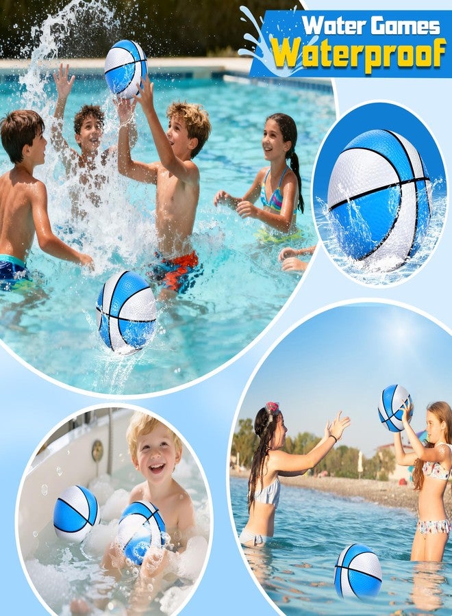 Ynanimery 6 Pack Pool Basketball, Swimming Pool Rubber Basketball Toy for Kids and Adults, Great for Floating Water Basketball Hoops Toys Beach Pool Games Pool Party - Image 3