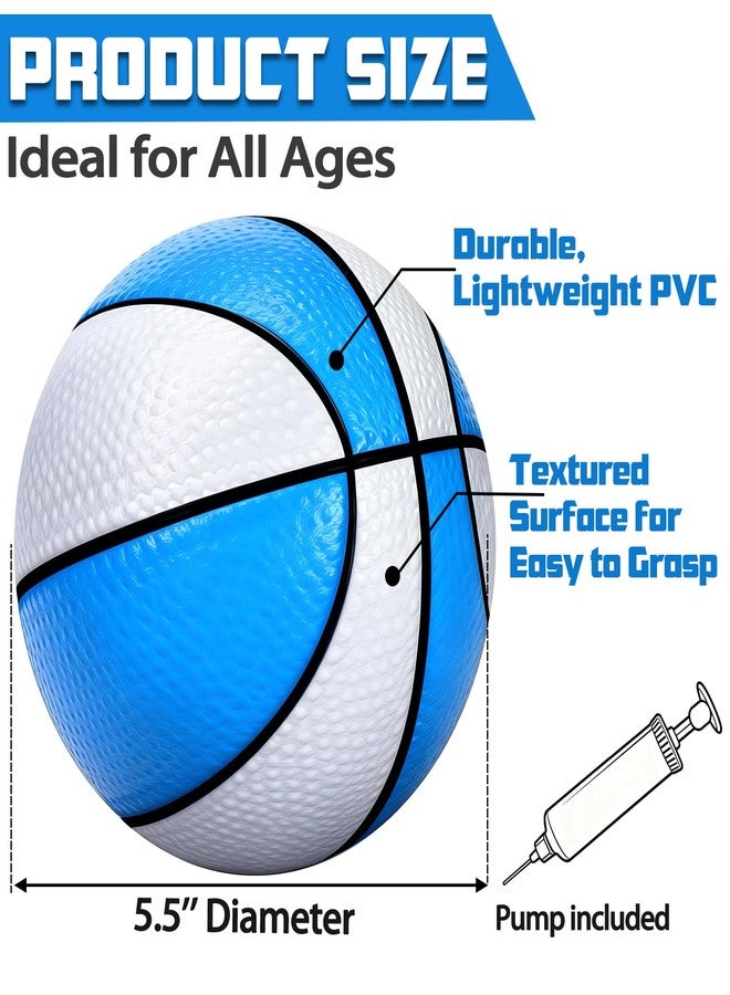 Ynanimery 6 Pack Pool Basketball, Swimming Pool Rubber Basketball Toy for Kids and Adults, Great for Floating Water Basketball Hoops Toys Beach Pool Games Pool Party - Image 4