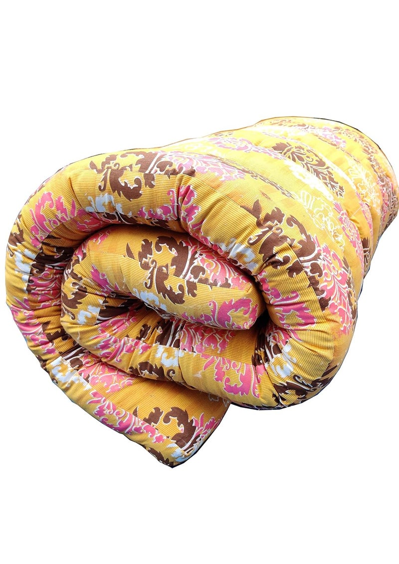 NIVEDHA MATTRESS Nivedha Mattress Organic Silk CottonKapokIlavam Panju Semal Soft Single Foldable Floor Bed Mattress 6 x 3 ft 72 x 36 x 3 Inches with 1 Pillow - Image 3